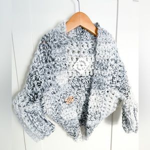 2/3 years Chunky Crochet Cocoon Sweater | marble, Sweater, cardigan Kids Sweater